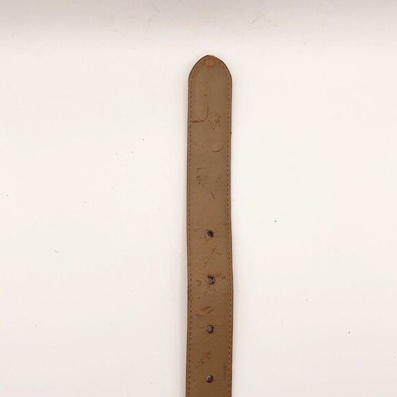 Ralph Lauren RL Crown 67 Brown Reptile Embossed Genuine Leather Belt Size M - Picture 13 of 14